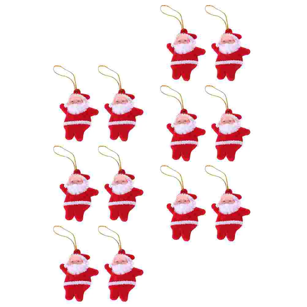 

24pcs Delicate Christmas Tree Hanging Decorations Santa Clause Design Pendants