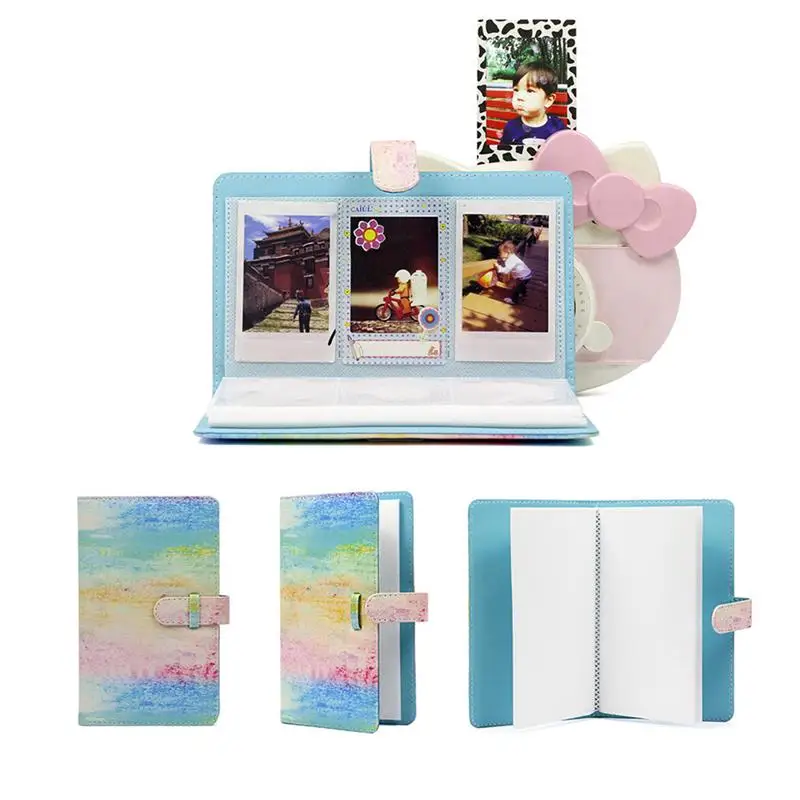 96 карманов PU кожаный мгновенный чехол для фотографий в альбоме Fujifilm Instax
