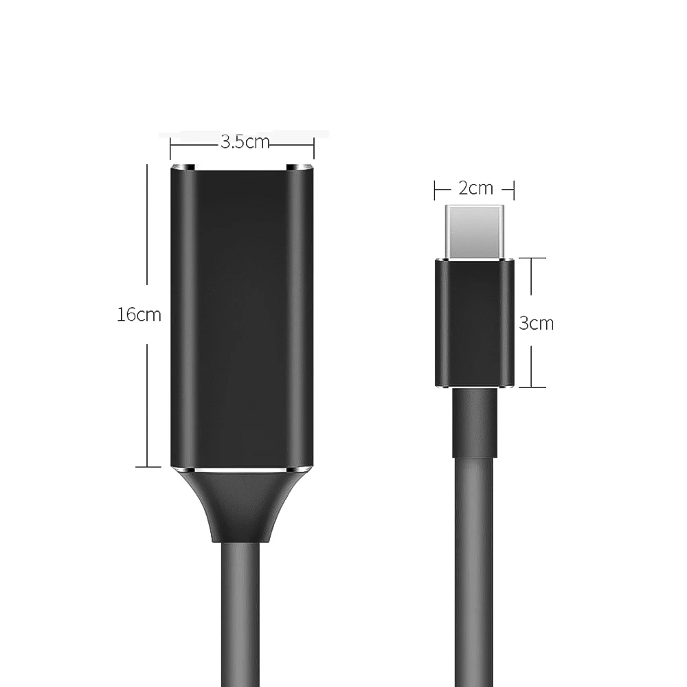 Bundwin 4k 30hz usb USB Type C совместимому с HDMI Кабель адаптер 3 1 конвертер Папа мама для ПК