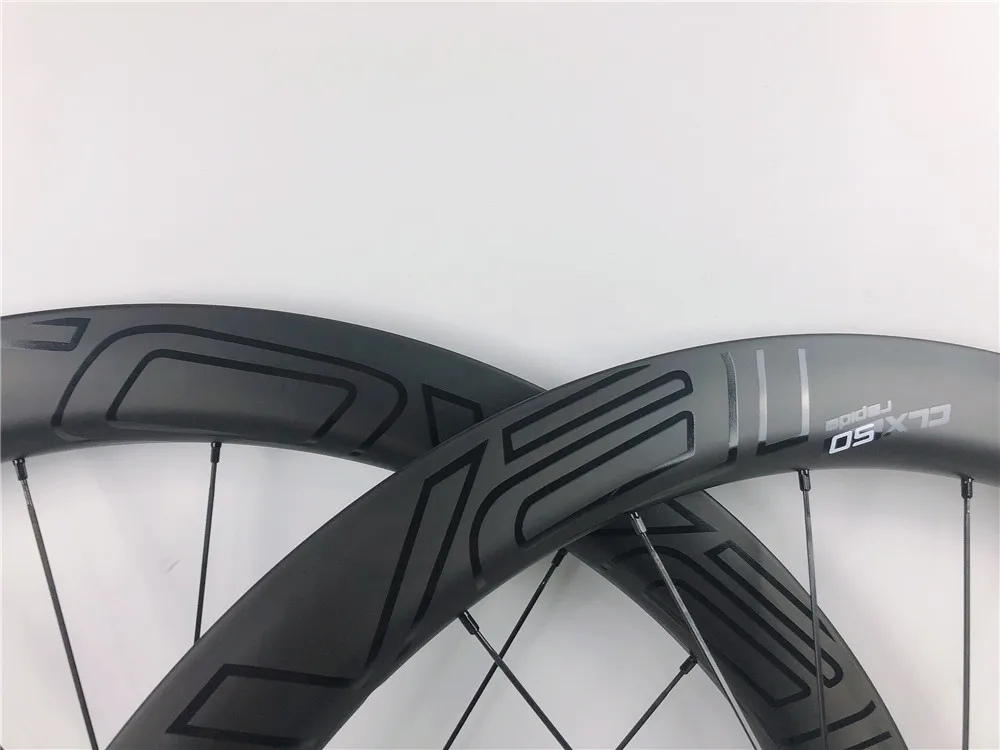 2020 пользовательский CLX 50 дорожный диск Углеродные колеса 64 черный UD Mttte сквозная