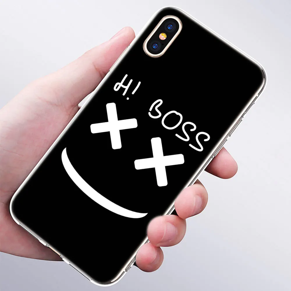 005 Роскошный мягкий силиконовый чехол для телефона DJ marshmallow для Apple iPhone 11 Pro XS Max X XR 6 6S 7 8 Plus 5 5S SE Модный чехол - Цвет: 005