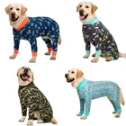 Большая собака камуфляжный комбинезон пижамные комплекты для больших собак, наряд панель в форме французского бульдога корги самоед Хаски лабрадор, золотистый ретривер