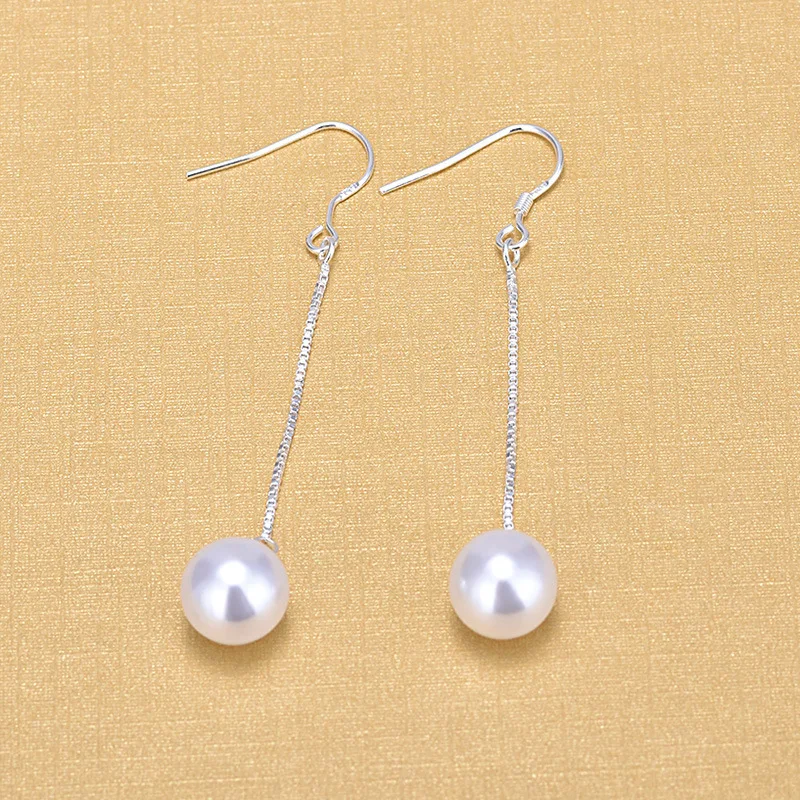 Элегантные серебряные свадебные украшения серьги из 925 пробы серебра с