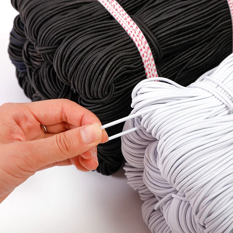 Лента резиновая круглая для одежды эластичная резинка масок сделай сам