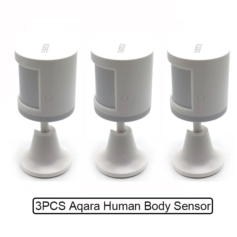 3pcs Xiaomi Aqara датчик человеческого тела Zigbee датчик движения беспроводной светильник безопасности чувствительный детектор с шлюзом 2 Mijia Mihome APP - Цвет: 3pcs