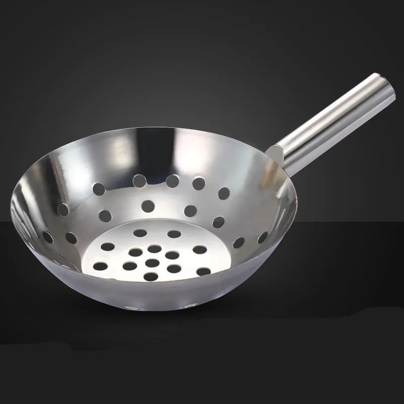 Дуршлаг с фильтром из нержавеющей стали ложка для воды большой сеткой деревянная