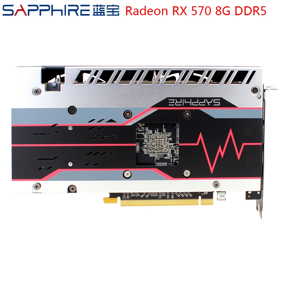 SAPPHIRE AMD Radeon RX 570 8GB Графические карты RX570 Gaming PC Видеокарта GDDR5 256 бит PCI Express 3.0 Настольный для использования.