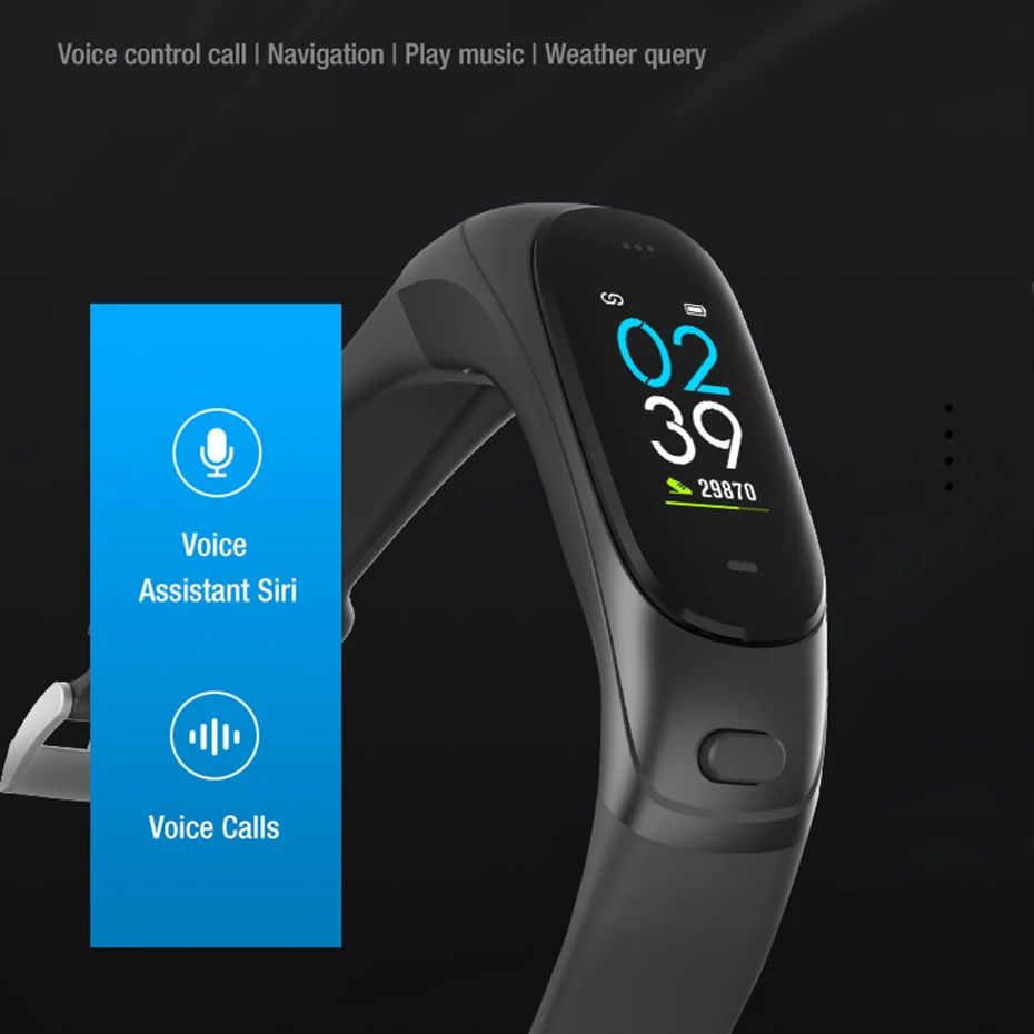 V08pro Smart Wristband 2 in 1 Bluetooth Bracelet Sport Heart Rate Blood Pressure Fitness Tracker Mic Earphone | Электроника