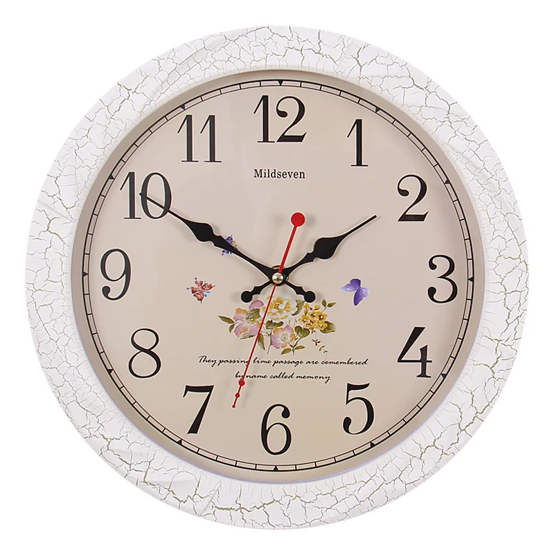 Европейские Большие настенные часы винтажные с механизмом украшение для