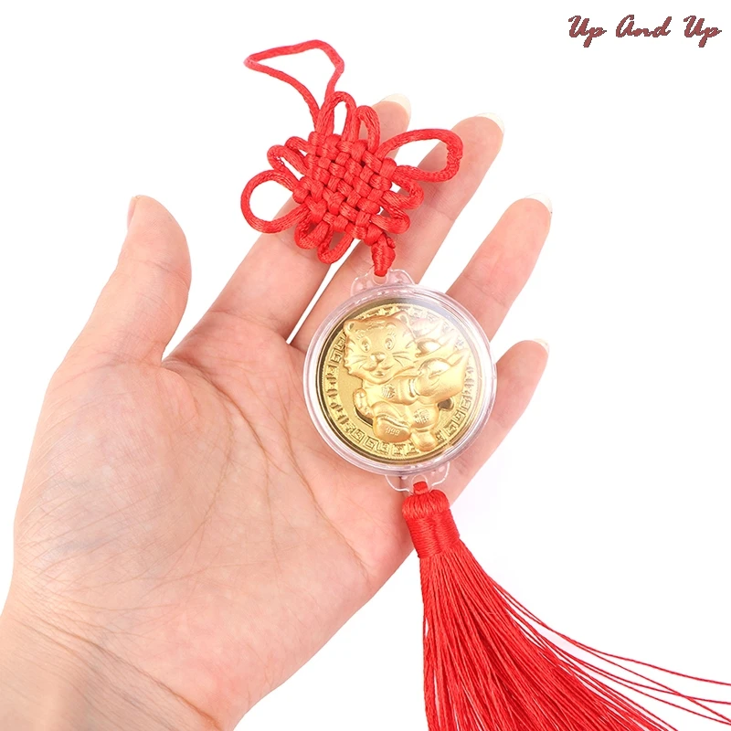 

Car Rear View Mirror Charm Chinese Tiger Year Tassel Car Interior Decoration