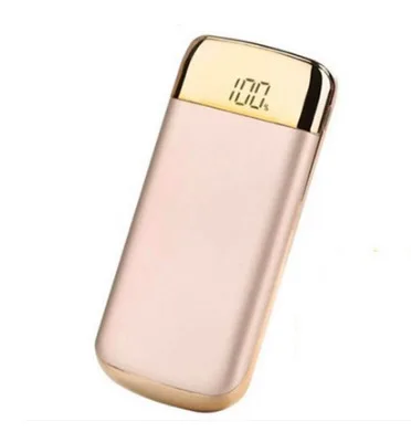 Gold Realy 30000 мАч Внешний аккумулятор, внешний аккумулятор, 2 USB, lcd Внешний аккумулятор, портативное зарядное устройство для мобильного телефона, для Xiaomi Mi iphone X - Цвет: Gold