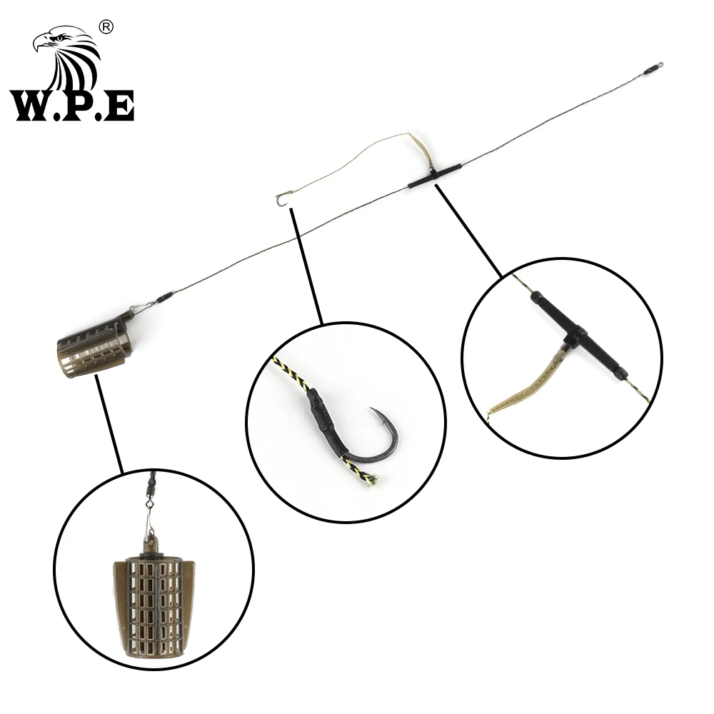 W.P.E 1 шт. рыболовный крючок для карпа группа 30 г/40 г/50 г/60 г/70 г свинцовый сердечник