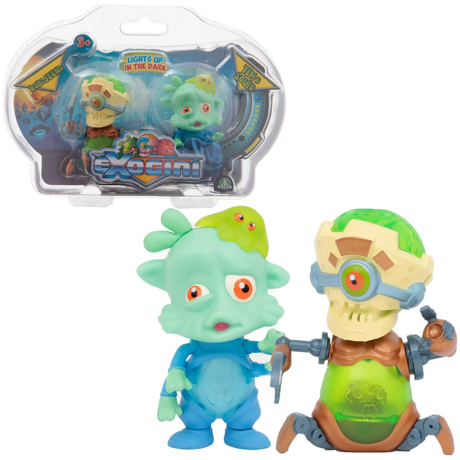 Игрушка инопланетянин Фигурки Exogini: Рободжино и Тим Сквид | Игрушки хобби