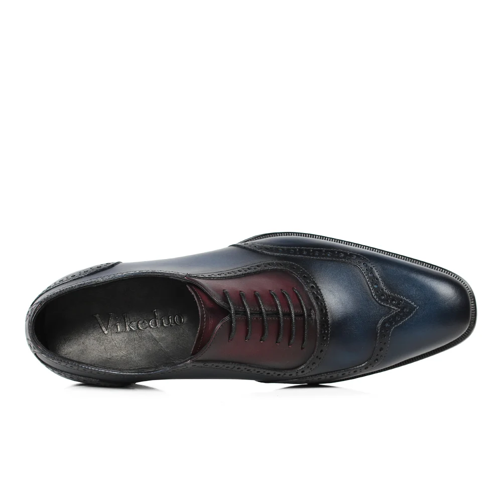 Мужские туфли-оксфорды VIKEDUO Классические Формальные туфли из натуральной кожи