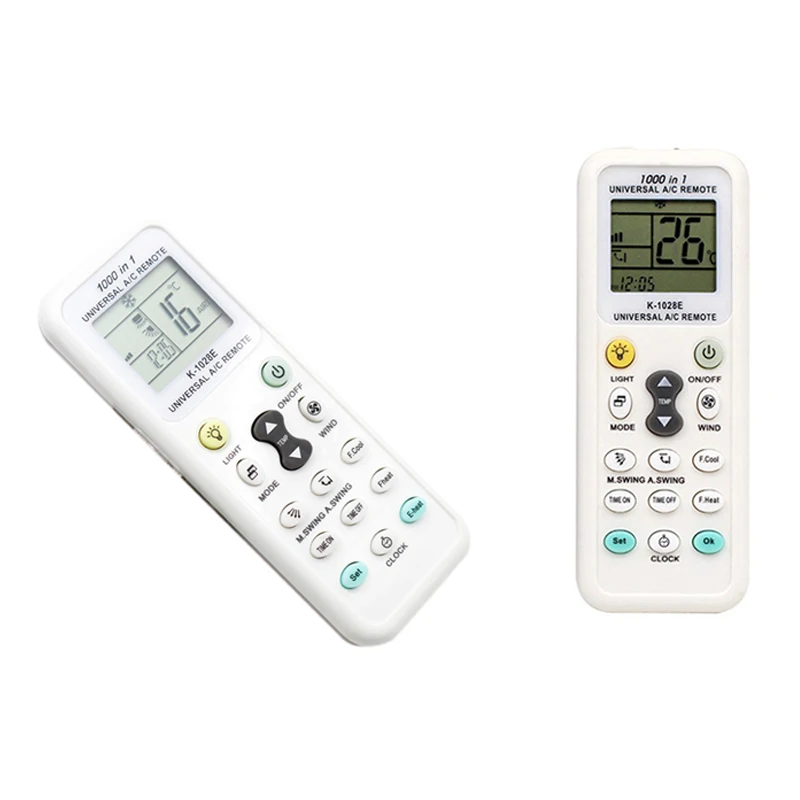 

Universal K-1028E Low Power Consumption K-1028E Air Conditioner Remote LCD A/C Remote Control Controller with Lights