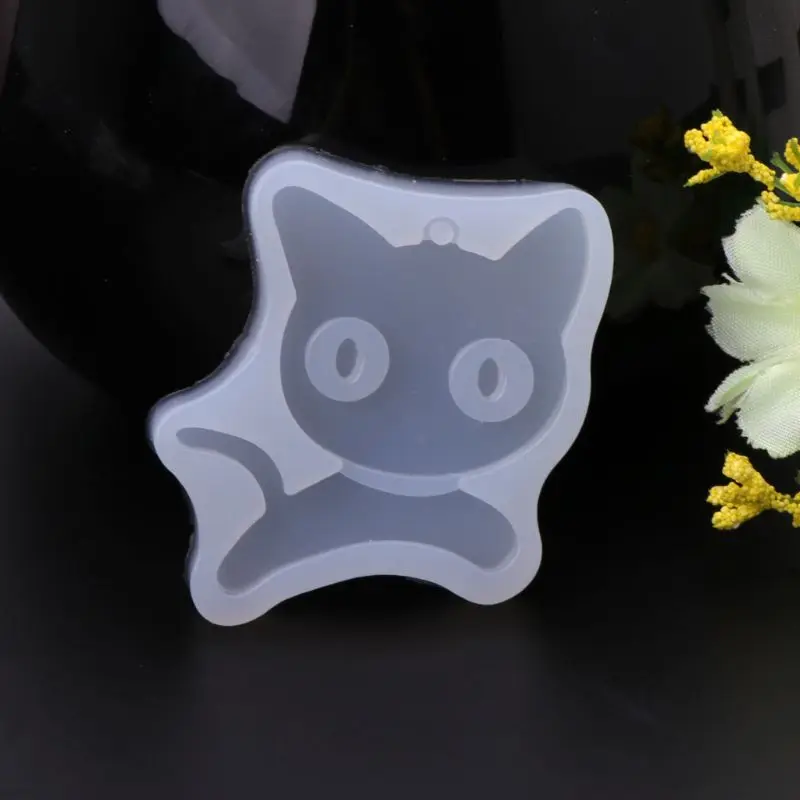 

3Pcs Halloween Cat Ghost Haunted House Silicone Resin Jewelry Molds Craft Tool
