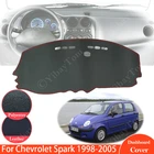 Нескользящий кожаный коврик для Chevrolet Spark 1998  2005 M100 M150, накладка на приборную панель, ковер от солнца, коврик для приборной панели, автомобильные аксессуары 2004