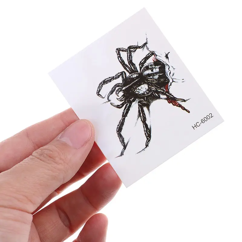 5 шт./компл. покрытие тела шрамы татуировка с пауком татуировки наклейки могут