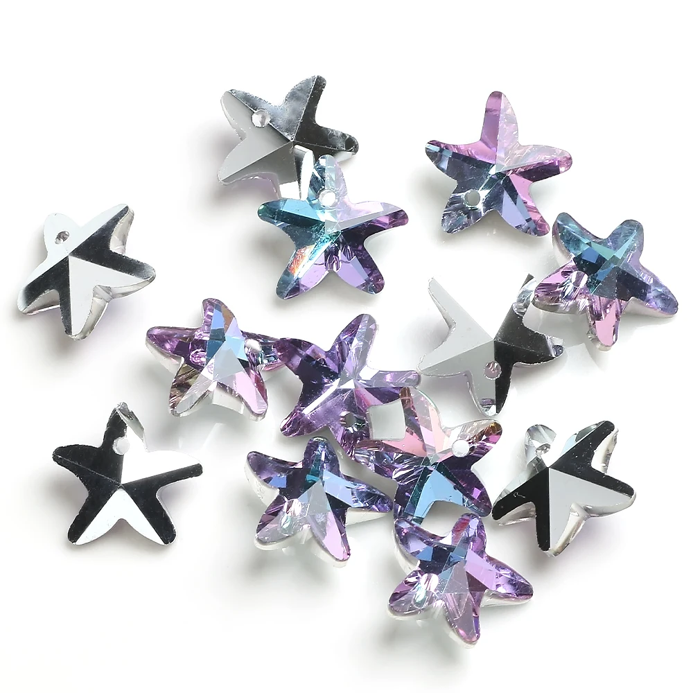 20 шт. стеклянные бусины ZHUBI с пятиконечной звездой 14 мм|lot rhinestone|lot lotcrystal lot |