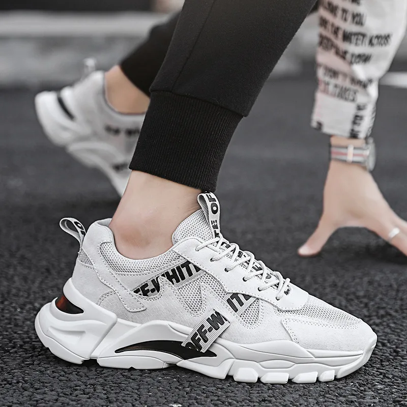 2019 мужская повседневная обувь на толстой подошве мужские кроссовки трендовые