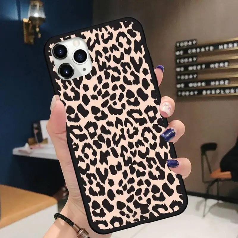 

Ottwn Leopard Print Pattern Phone Case for iPhone 11 12 pro XS MAX 8 7 6 6S Plus X 5S SE 2020 XR mini Funda