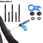 Интегрированныесъемные внутренние трубки для велосипеда, 45 мм, 80 мм, клапаны, гайка, удлинитель Vavle с сердечником, алюминиевый ключ