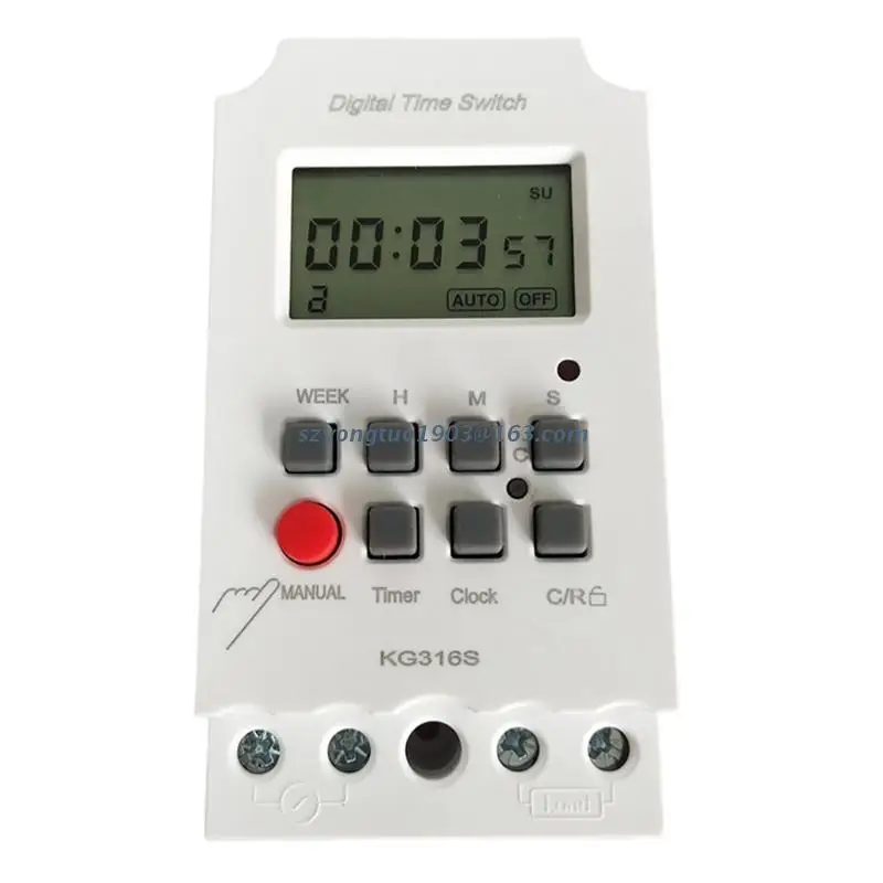 

P82C KG316S Programmable Timer Switch 32 on/off Relay Timer Wall Light Switch w/Timer
