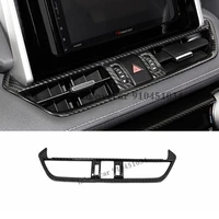 for toyota rav4 rav 4 2019 2020 car styling abs carbon fiber middle console air vent outlet cover trim auto accessories 1pcs