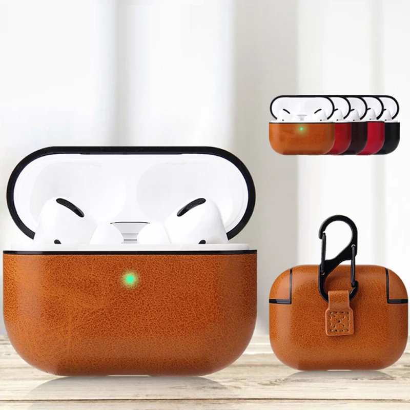 Чехол для Airpodspro мягкий кожаный пластиковый чехол беспроводной bluetooth гарнитуры