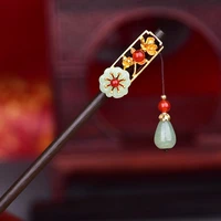 chinese hairpins for hair butterfly hair clip with stone