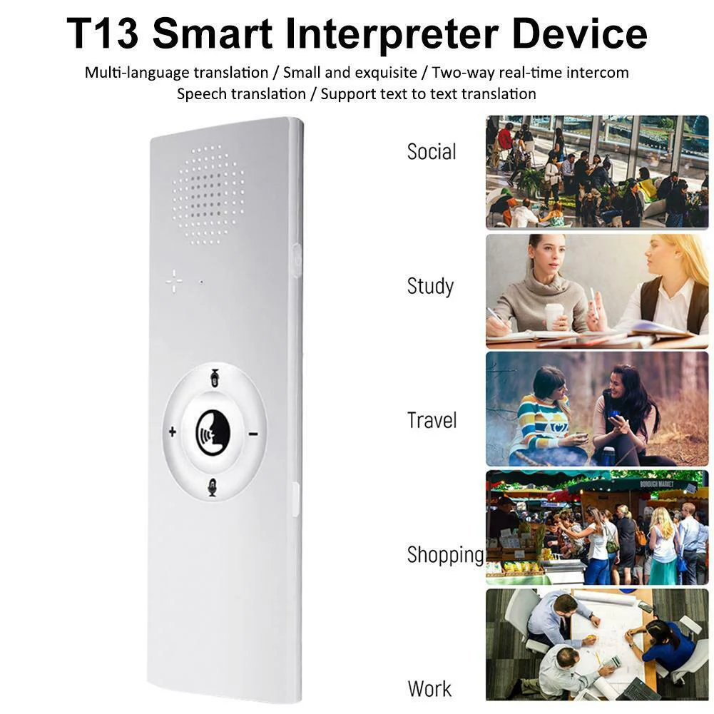 AMS-портативный мини многоязычный умный голосовой переводчик 40 язык s Bluetooth