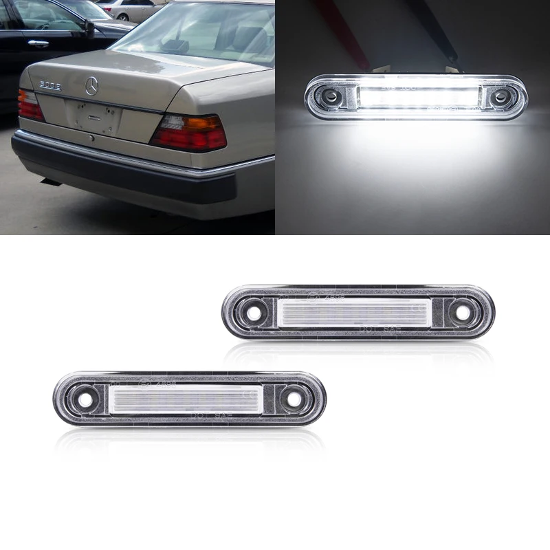 2x Canbus белый SMD задние светодиодные лампы номерного знака для Benz E Class W124 W201 C