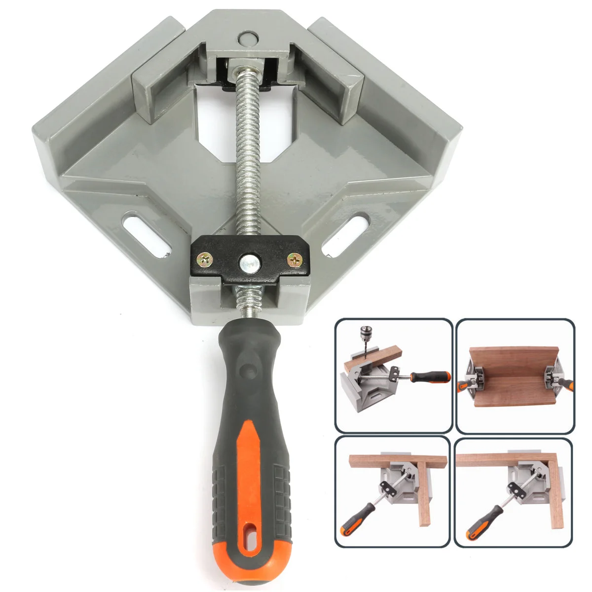 

90 Degree Corner Clamp Woodworking Right Angle Clip Plastic Single Hanle Double Handle Clamps for Framing Photo Clamping Tools
