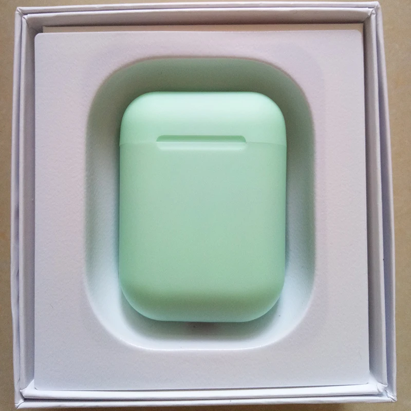 i12 Green I12 tws Bluetooth 5,0 Гарнитура 3D стерео супер бас мини наушники беспроводные наушники с сенсорным датчиком для всех смартфонов - Цвет: i12 Green