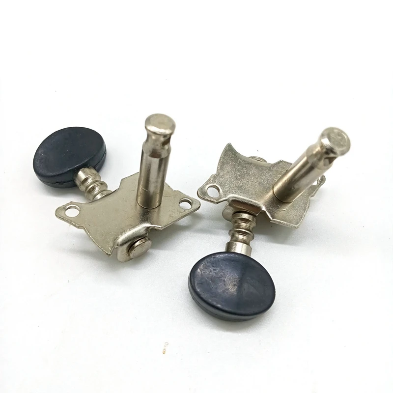 

4 Pieces Metal Opened Ukulele Uke Tuning Pegs Tuners Round Cap