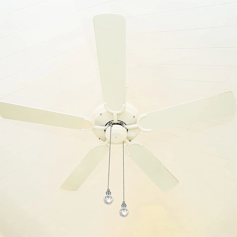 Искусственный хрустальный подвесной потолочный вентилятор 4 шт. цепочка для