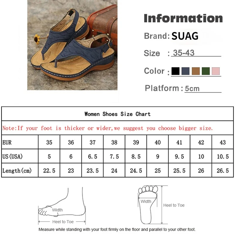 

SUAG Summer Women Strap Sandals Women's Flats Open Toe Solid Casual Shoes Rome Wedges Thong Sandals Sexy Ladies Shoes