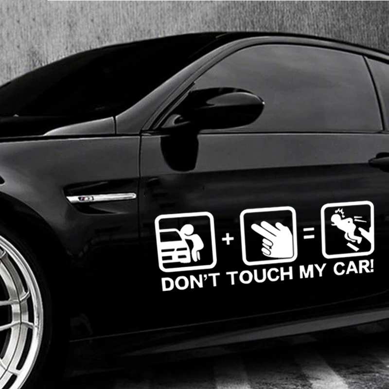 19x6 см забавная наклейка для автомобилей авто не трогайте мой автомобильный ПВХ