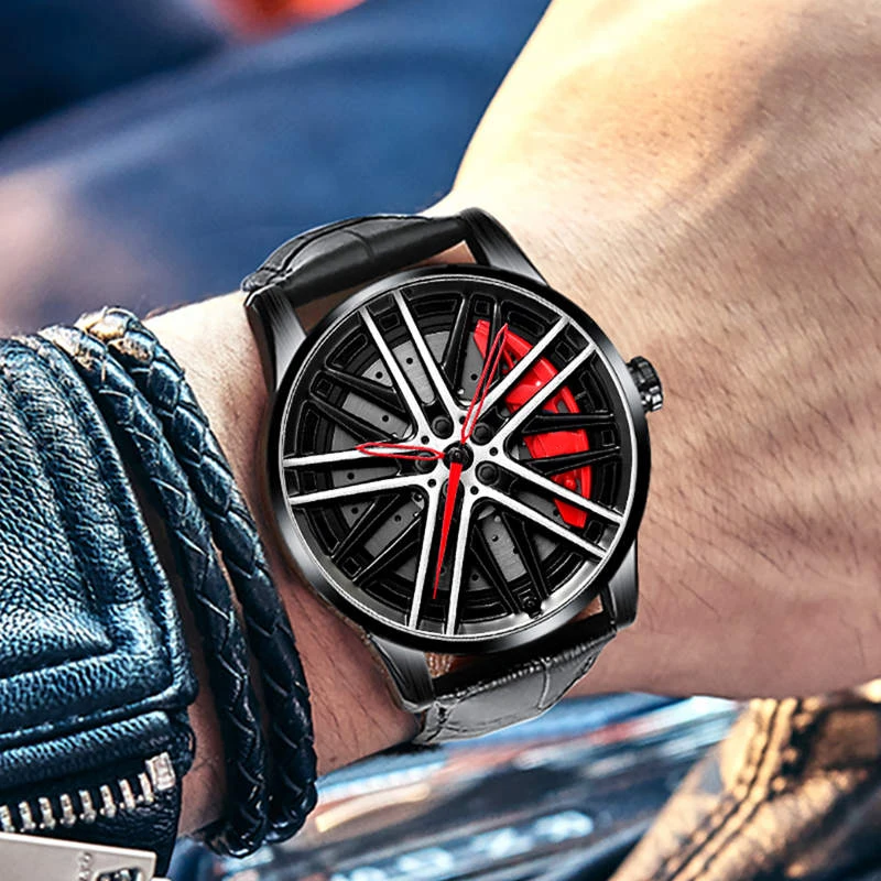 

NIBOSI 2020 New Design Custom Car Rim Hub Men Watches Top Brand Luxury Waterproof Sport Quartz Watch Men Relogio Masculino