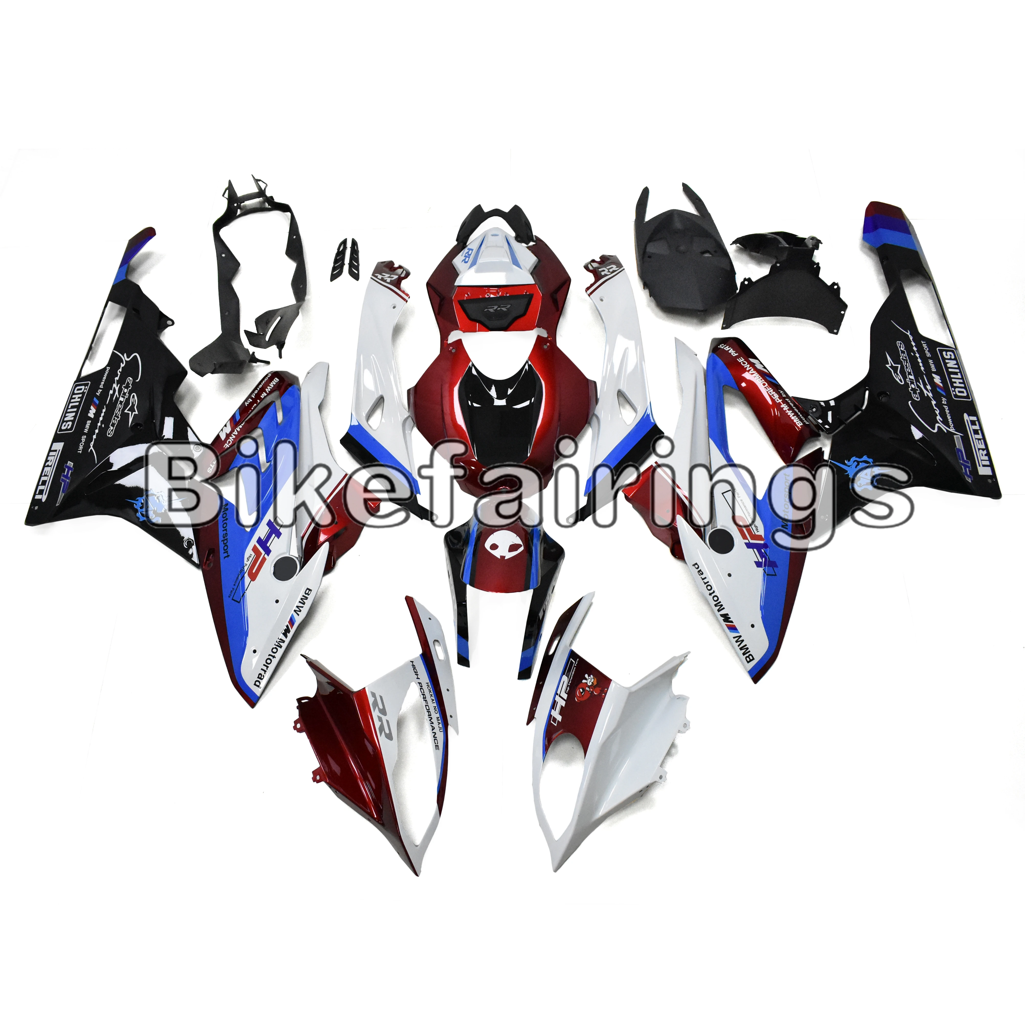 

Candy White Black Cowlings Bodywork Kit For BMW 2015 2016 S1000RR 15 16 s1000rr ABS Injection Fairing kit Body Kit
