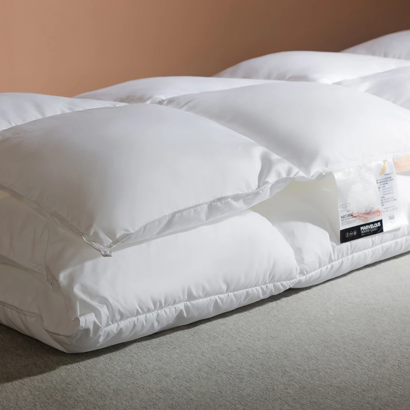 Высококачественное зимнее/осеннее одеяло с утиным пухом и полиэфирным