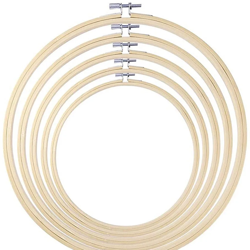 50 Colors Embroidery Cross-Stitch Wooden Frame Hoop Circle Shed DIY hand Craft Sewing Needwork Knitting Sets | Дом и сад