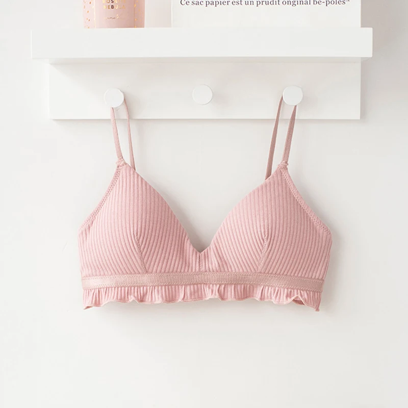 Женский комплект нижнего белья с кружевной отделкой Roseheart хлопковое бесшовное