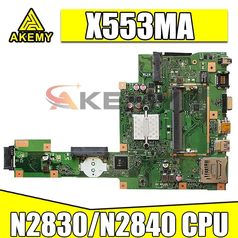 

Материнская плата для ноутбука ASUS X553MA с процессором N2830/N2840, DDR3 PN:60NB04X0-MB1900 МБ, 100% протестирован, быстрая доставка