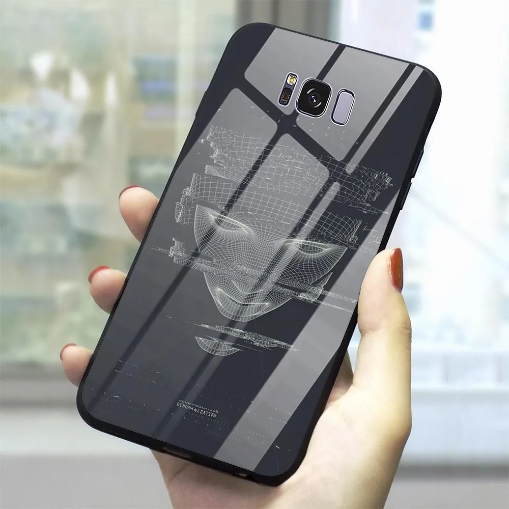 Phone Case For Galaxy S7 Circuit Board Tempered Glass Cover Note 8 9 Edge S8/S9 Plus S10 A10/20/30/40/50/60/70 M40 | Мобильные
