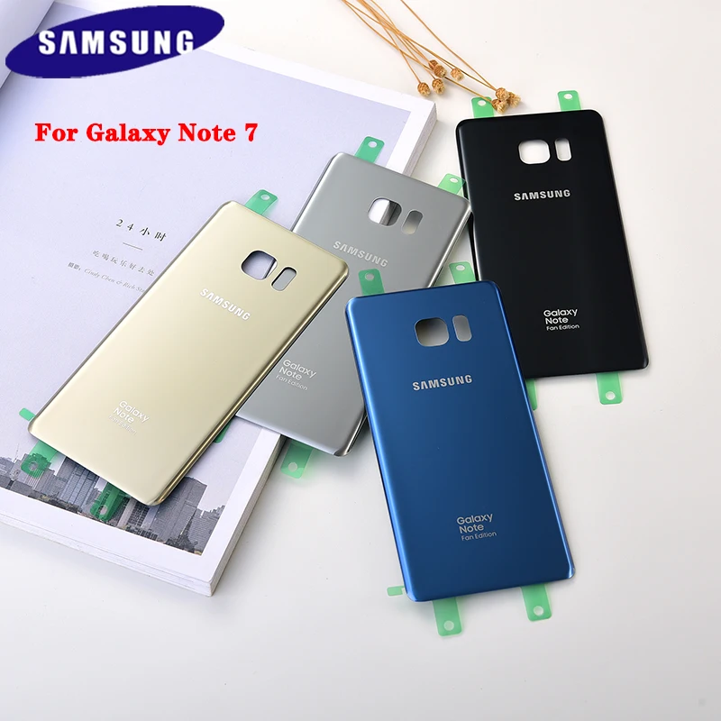 Samsung Galaxy Note7 Note 7 FE N930 N930F N935 3D стеклянный чехол задняя дверь Чехол Fan Edition крышка