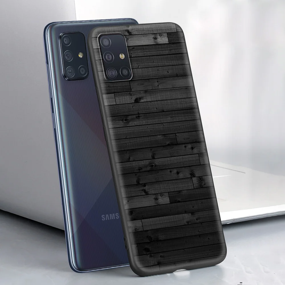 

Wood Grain Phone Accessories Case for Samsung Galaxy A12S A12 A02S A51 A71 A52 A41 A01 A11 5G Luxury Soft Cover
