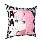 Ноль два Darling самодовольный Графический Подушка Чехол для подушки подарок Darling в Franxx аниме девочка 002 Подушка Чехол Обложка Home 40X40cm
