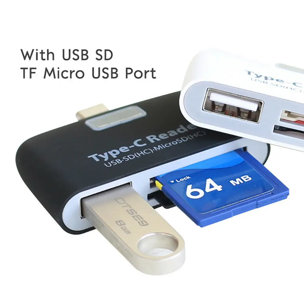 Устройство для чтения карт памяти Micro SD USB C 3 1 Type к 0 OTG|Адаптеры Type-C| |