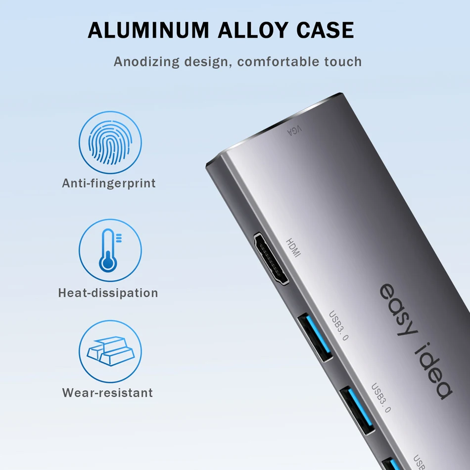 USB C концентратор Мульти USB 3,0 разветвитель Тип C концентратор адаптер USB-C концентратор HDMI несколько USB C док-станция USB 3,1 расширитель для MacBook Pro